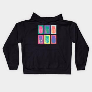 Medium Format Camera PopArt - Elegance in Film Photography - Warhol-inspired Tribute Kids Hoodie